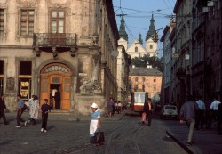 UKRAINE. Lvov. The old city, once one of the medieval Europe's largest trading centers. 1988.